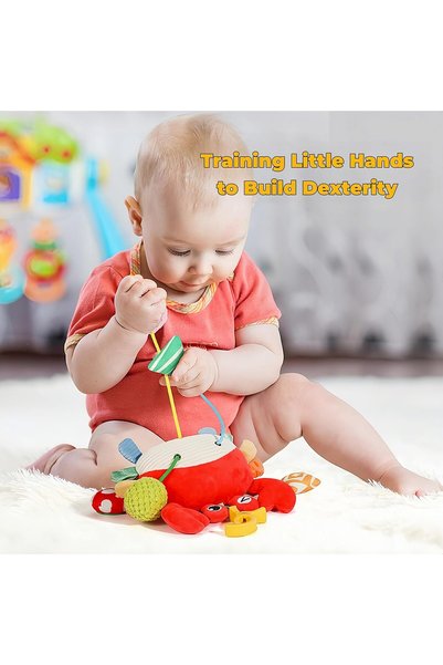 Zenymee Hanging Toy for Baby, Stroller Toy with Rattles, Mirror & Teether|Crib Mobile Toys, Sensory Development for Baby 0–12 Months | Baby Friendly