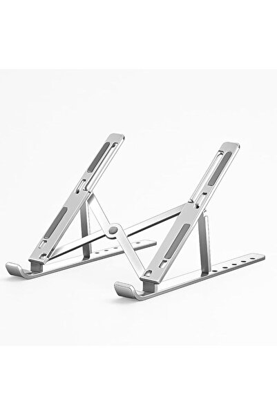 fitto Adjustable Aluminum Laptop Stand for Desk – Foldable Portable Riser wit...