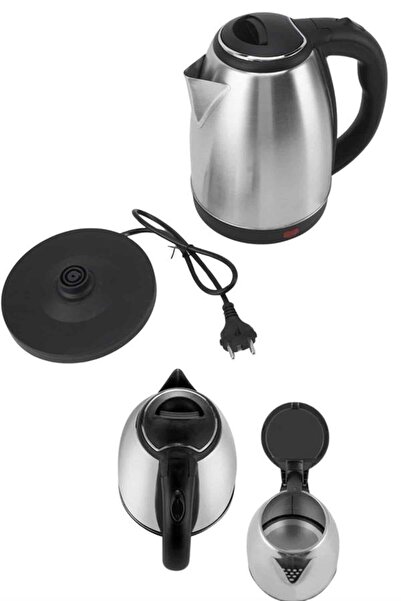 Epilons Electric Stainless Steel Water Heater Steel Kettle 1.8 Lt. Long-Lasting