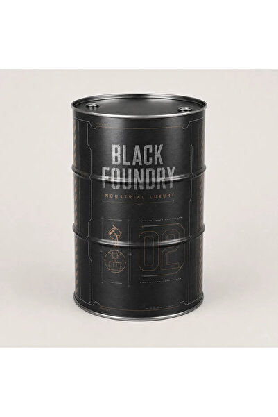 Generic Brand Masă tip butoi personalizată CISKO Black Foundry – Industrial L...