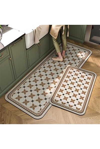 GENERAL Kitchen Floor Mat Set of 2, Anti Fatigue Kitchen Mat, Non-Slip Waterp...