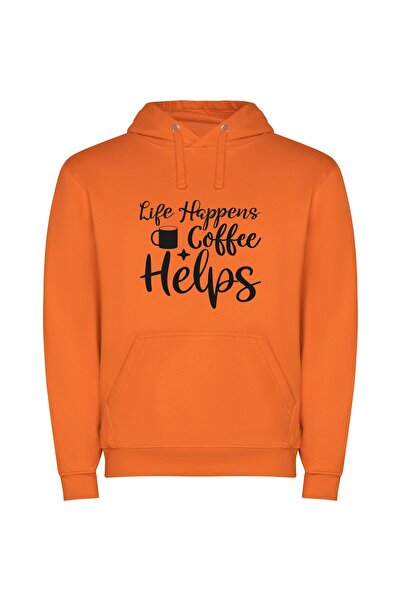 iLovePrints Brewing Life's Coffee Solutions Φούτερ με κουκούλα σε χρώμα Πορτο...