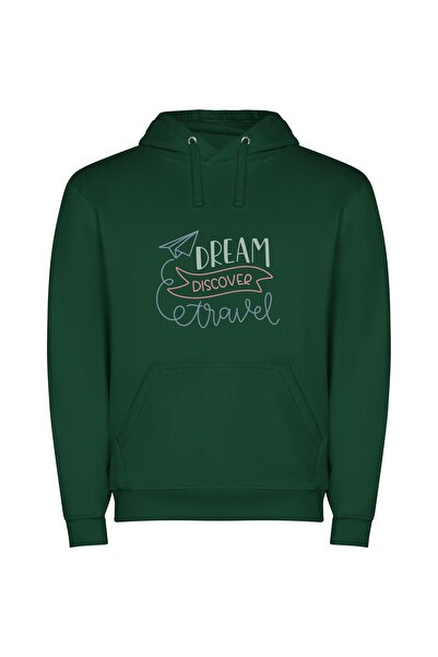 iLovePrints Dreamscape Voyage: Unleashing Wanderlust Φούτερ με κουκούλα σε χρ...