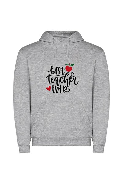 iLovePrints Supreme Educator Teaser Φούτερ με κουκούλα σε χρώμα Γκρι