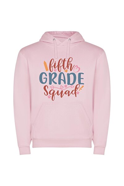 iLovePrints Fifth Grade Elite: High School Φούτερ με κουκούλα σε χρώμα Ροζ