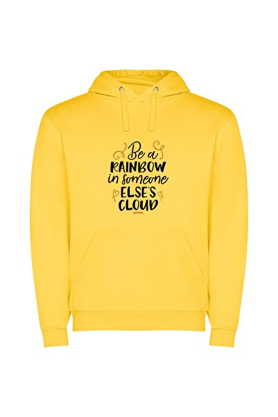 iLovePrints Radiant Nimbus Journey Φούτερ με κουκούλα σε χρώμα Κίτρινο