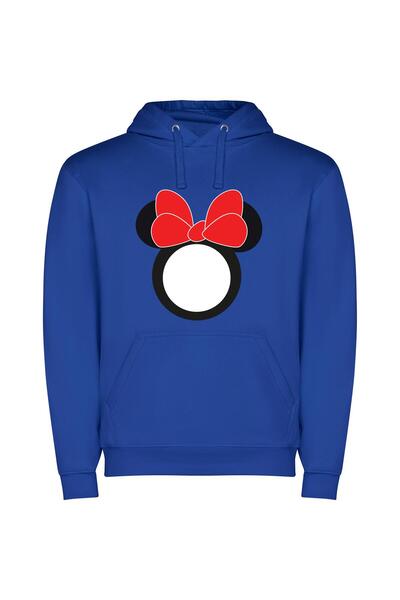 iLovePrints Mouse Magic Elegance Φούτερ με κουκούλα σε χρώμα Μπλε