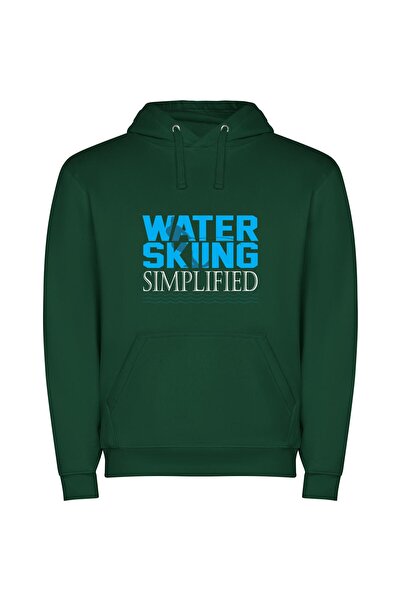 iLovePrints Aqua Thrills Φούτερ με κουκούλα σε χρώμα Πράσινο