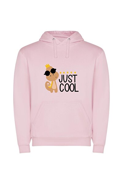 iLovePrints Cool Monkey Chicfest Φούτερ με κουκούλα σε χρώμα Ροζ