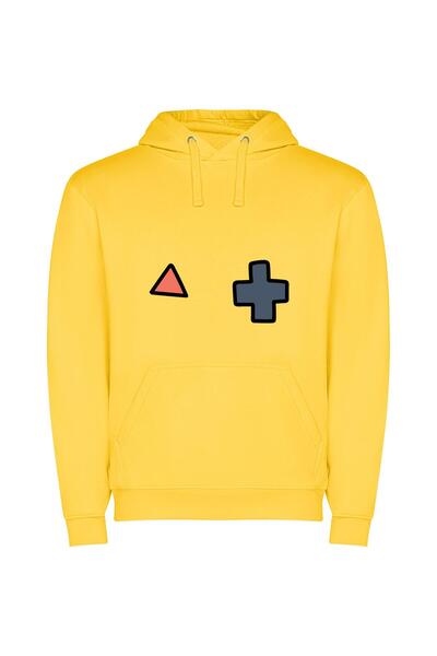 iLovePrints SimpliShapes: Game Icon Exquisite Φούτερ με κουκούλα σε χρώμα Κίτ...