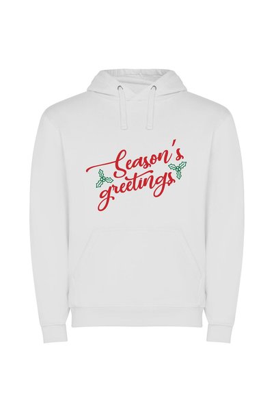 iLovePrints Merry 2015 Seasons! Φούτερ με κουκούλα σε χρώμα Λευκό