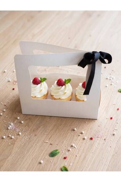 ısp hediye 3 Gözlü CupCake Kutu (5adet)