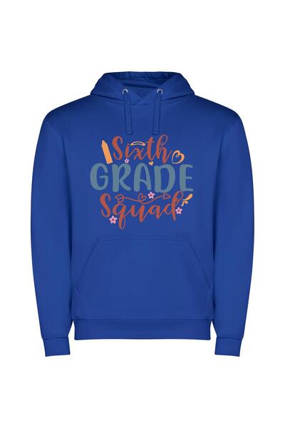 iLovePrints Grade 6 Whitespace Majors Φούτερ με κουκούλα σε χρώμα Μπλε