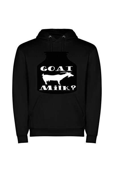 iLovePrints Regal Goat Elixir Φούτερ με κουκούλα σε χρώμα Μαύρο