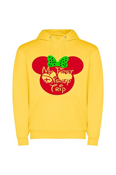 iLovePrints Disney Magic Awaits Φούτερ με κουκούλα σε χρώμα Κίτρινο