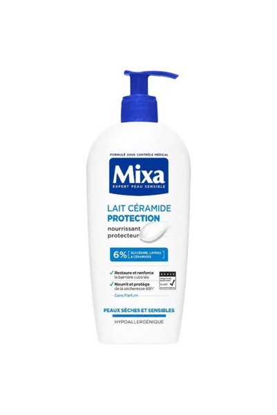 MİXA لوشن الجسم سيراميد بروتيكشن للبشرة الجافة والحساسة من ميكسا - 400 مل