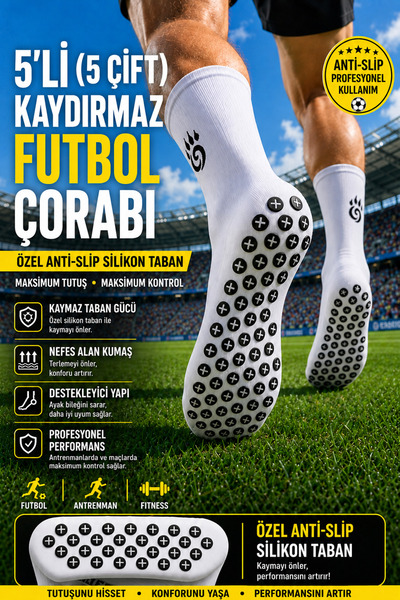 BS BEYAZ SHOES 5 PAKOVANJA (5 PAROVA) Neklizajuće silikonske profesionalne fu...