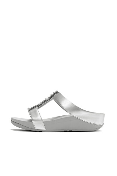 Fitflop Women's Fino Pearls-and-Crystal H-Bar Slides