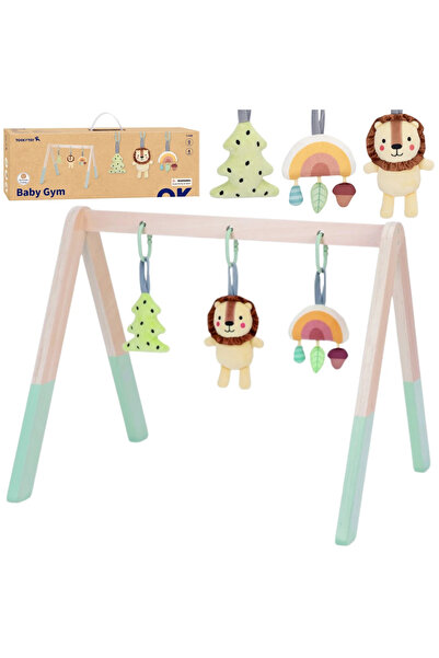 Tooky Toy Centru de activități educativ pentru bebeluși cu 3 agățătoare