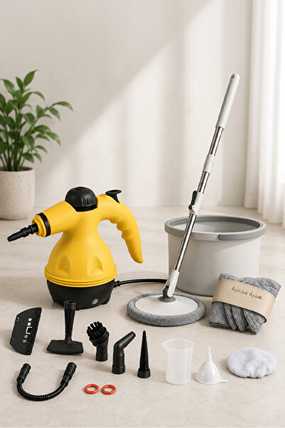 Cady One High Pressure Portable Steam Cleaner Kit with 9-in-1 Multi-Accessori...