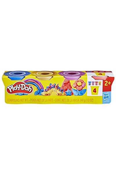 Play Doh Set Play-Doh cu 4 cutii de plastilină, culori metalice strălucitoare