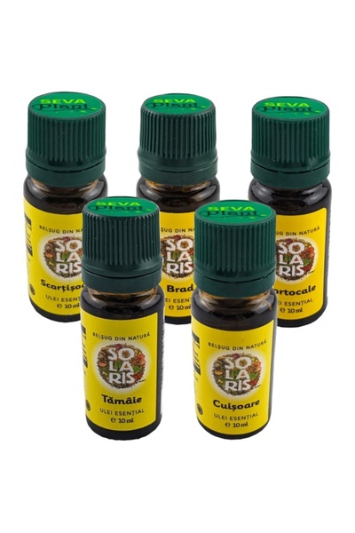 Solaris Plant Set 5 uleiuri esentiale "Magia aromelor Iarna", scortisoara, br...