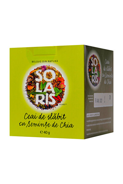 SOLARIS Ceai de Slabit cu Seminte de Chia 20 plicuri