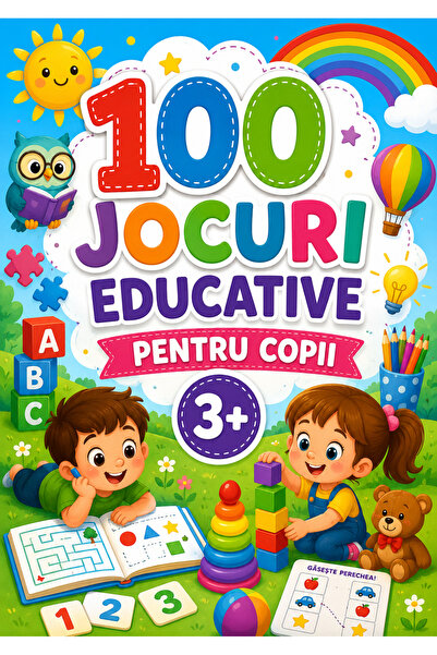 ABC Activități Școlare 100 Pagini A4. Jocuri Educative