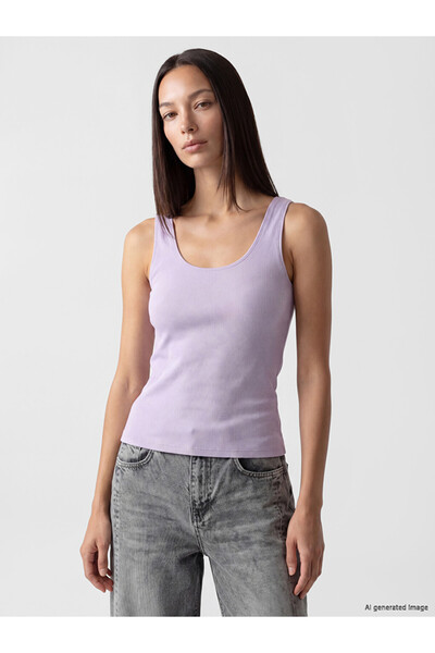 LC Waikiki Lila U-Neck Women's Undershirt