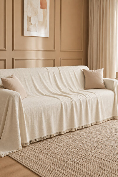cottoncloth Cotton Non-Slip Anti-Sweat Oversized Sofa Cover Sofa Shawl Sofa B...