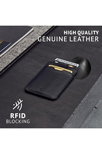 Vaultskin CHELSEA Slim Leather Card Wallet for Men, RFID (Brown) | Slim Leath...
