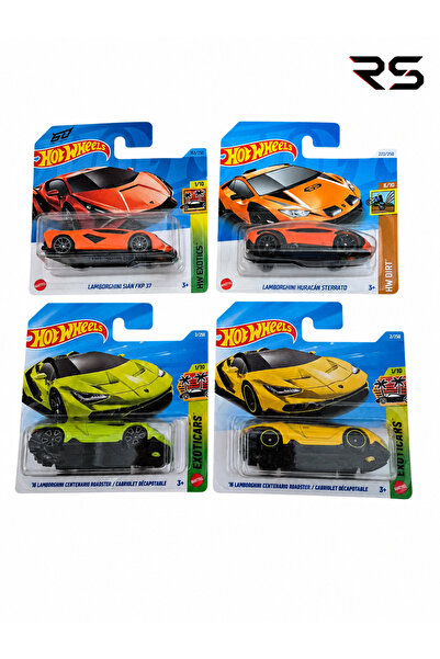 HOT WHEELS LAMBORGHINI 4 LÜ SET