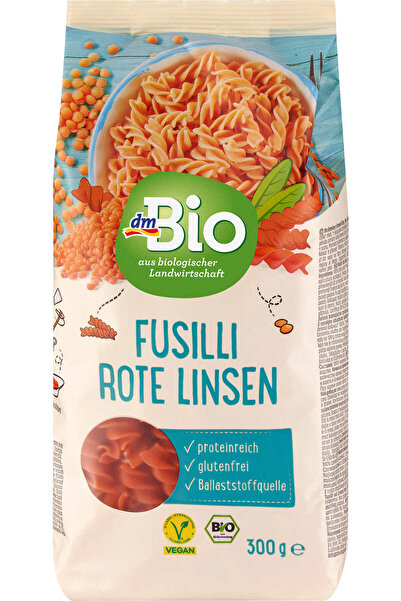 OEM red lentil fusilli, 300 g