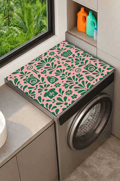 Valerine Life Clothes Dryer Top Organizer Mat Liquid-Proof Cover Coral Floral...