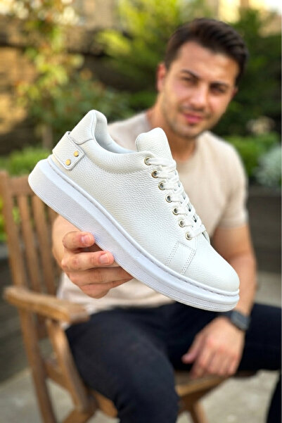 Zerenyus Zrk-X047 Premium High Quality Thick Sole White Casual Men's Sneaker