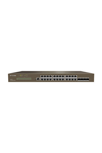 IP-COM Switch Gigabit RJ45 cu 24 de porturi, 4 porturi Gigabit SFP, Managemen...