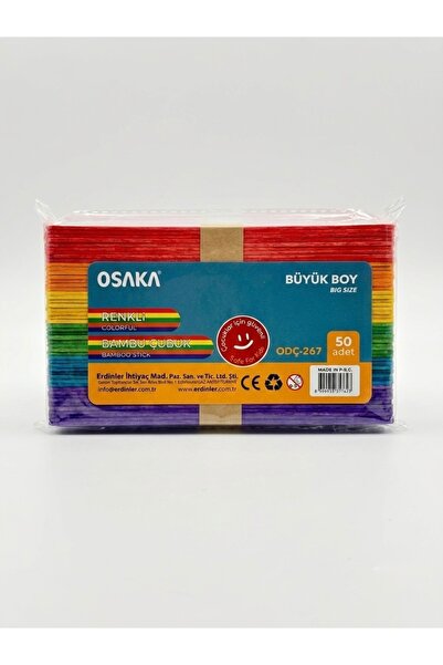 Osaka Renkli dil cubugu 50 li natürel büyük boy