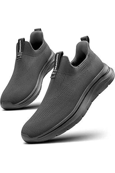 SOSENFER Men's Slip On Shoes Hands Free Trainers Lightweight Casual Sneakers ...