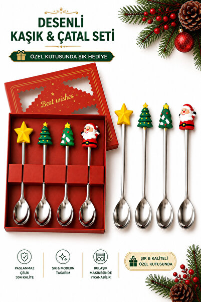 jojobebek Figured Premium Children's Witch Figured Stainless Steel Fork-Spoon...