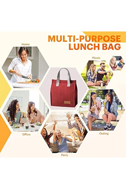 Winsoyya Lunch Bags for Women Men, Reusable Insulated Lunch Bag, Leakproof Co...