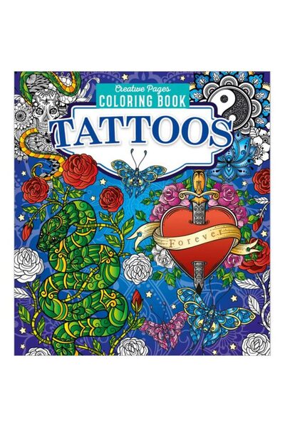 Generic (Unbranded) Carte de colorat cu pagini creative și tatuaje