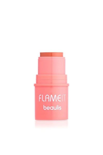 beaulis ستيك أحمر الخدود FLAME IT بلون البيج مع الزهري حجم صغير رقم 650 ( منت...
