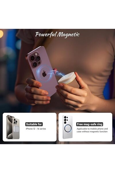 GENERAL Magnetic Selfie Light for Phone, 5 Led Mode with Mirror Compatible fo...