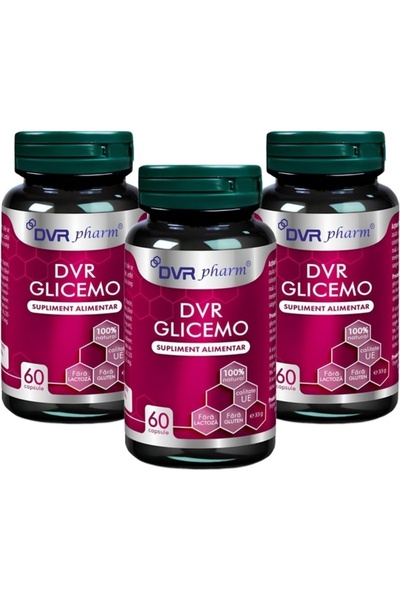 DVR Pharm Pachet DVR Glicemo formula forte mentinerea nivelului glicemiei con...