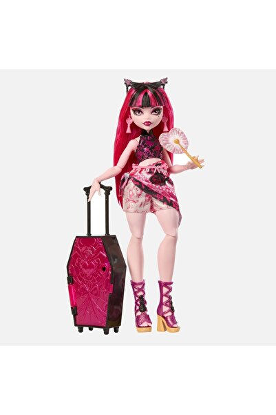 mattel Monster High Draculaura Skulltimate Secrets Doll & Suitcase Set