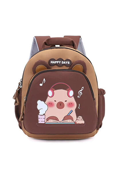 BABUN Capybara Kapibara Kindergarten School Bag 27X21X10 cm Girls Boys Backpa...