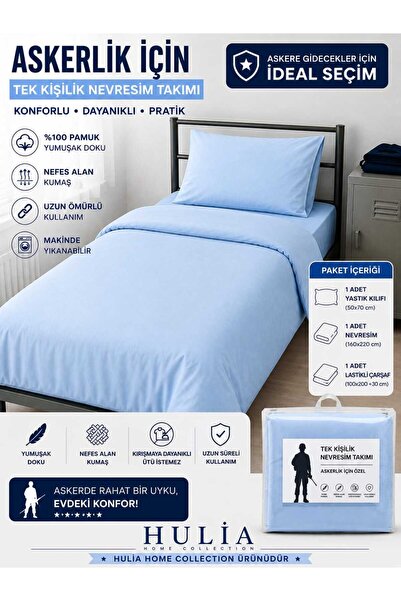 hulia home Single Military Duvet Cover Set with Elastic Sheet 100% Cotton 160...
