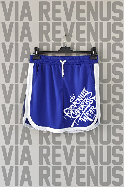 Vordevia Graffiti Printed Unisex Retro Varsity Sports Training Shorts