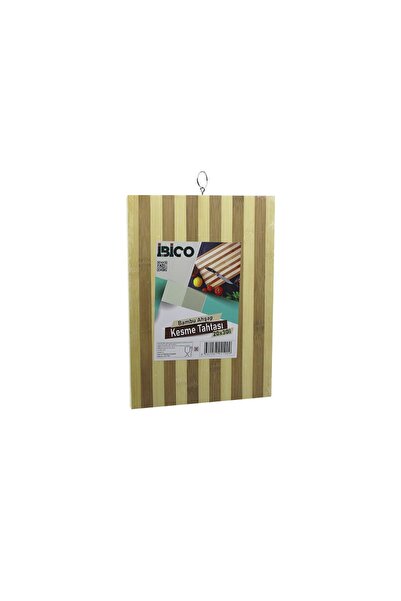 Marsilyan 20 X 30 X 1.4cm White Striped Wooden Bamboo Cutting Board - Cutting...