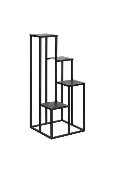 Atmosphera Suport pentru plante - Metal negru, H.86.5 cm